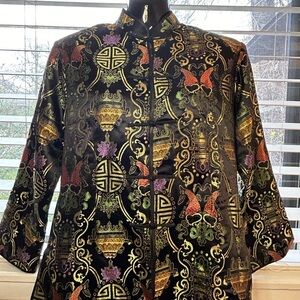 Xin hua fu shi button blouse